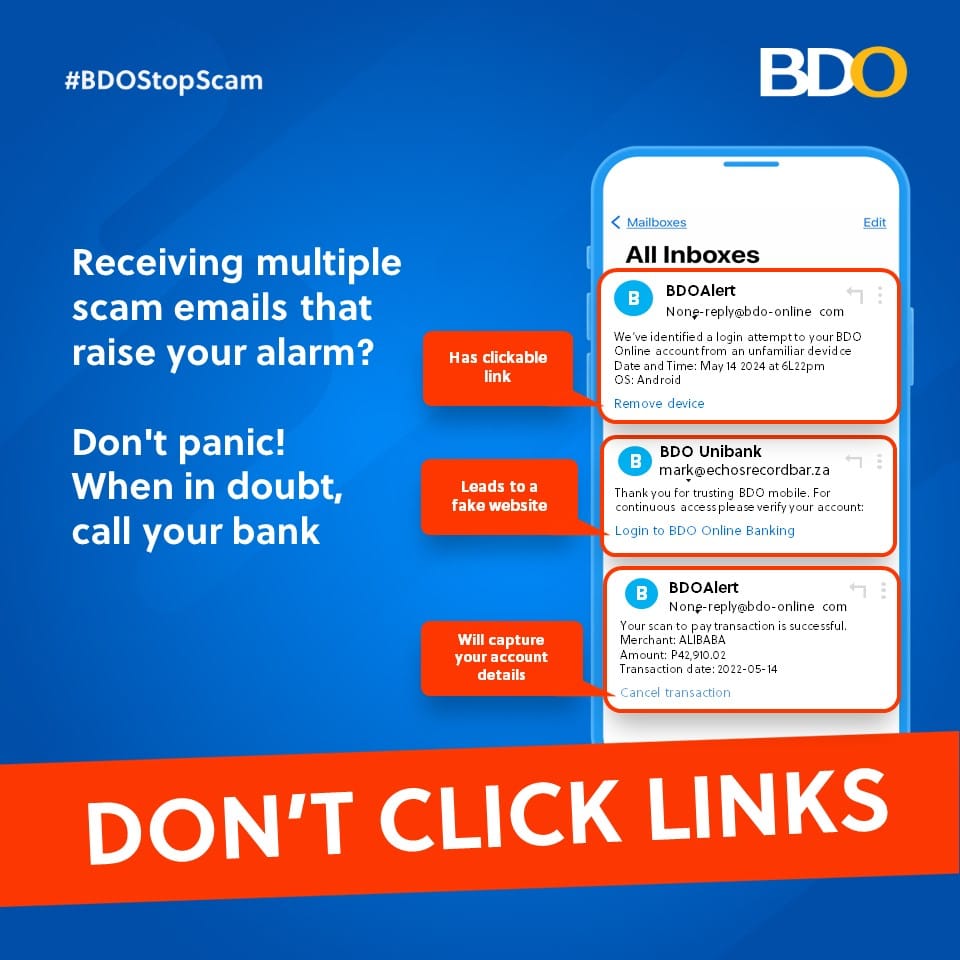 Stay Calm and Stay Safe: BDO's Tips for Avoiding Scams