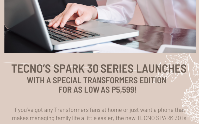 TECNO’s SPARK 30 Series Launches with a Special TRANSFORMERS Edition for as Low as P5,599!