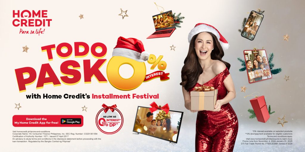 Go All Out This Holiday Season with Home Credit’s Todo Pasko Deals