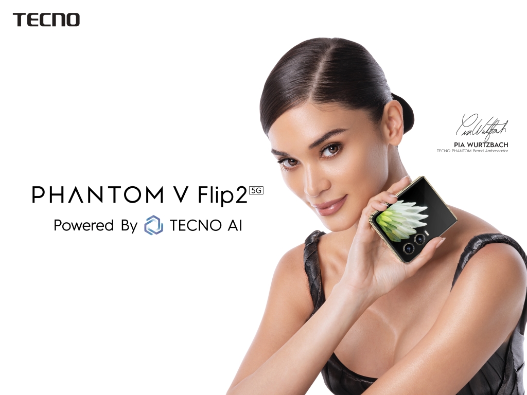 TECNO Welcomes Pia Wurtzbach as the Face of the New PHANTOM V Flip 2 5G