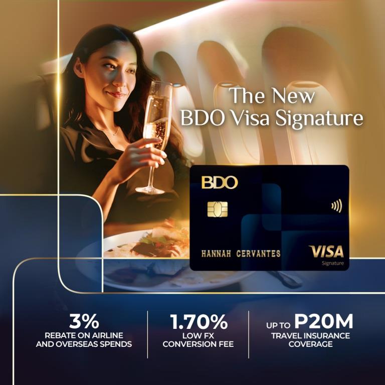 BDO Visa Signature take care of the little details—so you can focus on making memories.