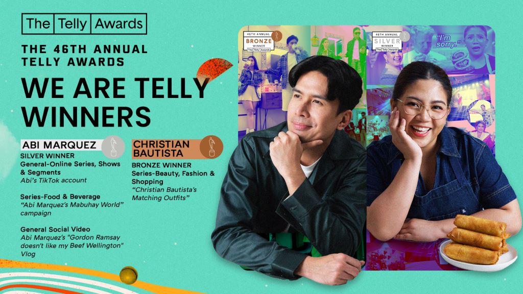 Abi Marquez and Christian Bautista Shine at the 46th Annual Telly Awards